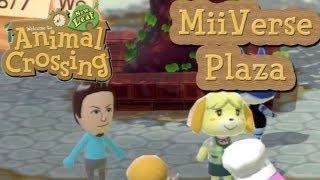 Animal Crossing Plaza WiiU  Preview and Tutorial of Uploading Photos to Miiverse [upl. by Autum441]