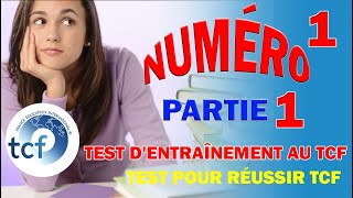 Test TCF pour laccès à la nationalité française Test dentraînement au TCF Numéro 1  1 [upl. by Nothgiel]