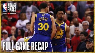 WARRIORS vs RAPTORS  Golden State Ties Up The Series  NBA Finals Game 2 [upl. by Nioe]