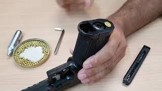 Funcionamiento de la Pistola CO2 Modelo Stinger 1911 Black [upl. by Ecidnacal]