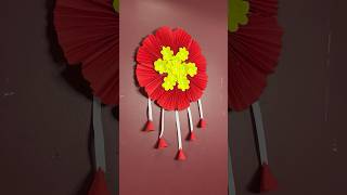 Beautiful Flower Wall Decor Craft using Paper short youtubeshort viral reel trending diycrafts [upl. by Anaed681]