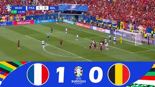 FranciaBelgio 10  UEFA Euro 2024  Highlights della Partita [upl. by Entruoc]