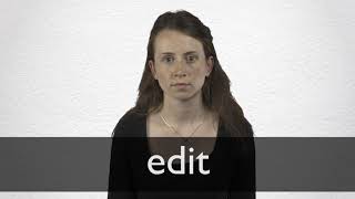 How to pronounce EDIT in British English [upl. by Averat]