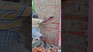 Brickwork 👍👍👍 shortsfeed construction brickwork bricklaying skills motivation [upl. by Attevaj230]