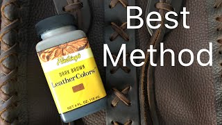 How To Dye Leather With Water Based Dye [upl. by Laefar268]