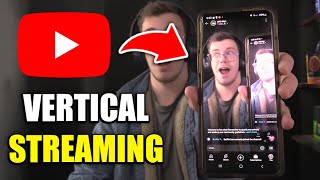 How To Vertical Stream to YouTube Using OBS Studio [upl. by Sivi]