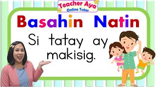 Filipino Reading Lesson  Pagsasanay sa Pagbasa ng Pangungusap Teacher Aya  Grade 1 2 3 4 [upl. by Ahselyt]