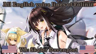 Arknights Folinics EN voice lines [upl. by Schulein]