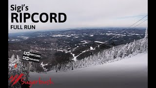 RIPCORD FULL RUN Double Black at Sugarbush [upl. by Linehan112]