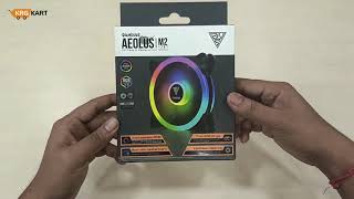 Unboxing Gamdias Aeolus M2 1201 120mm ARGB Case Fan  Buy Now  KRGKART [upl. by Kean998]