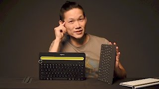 Logitech Bluetooth Keyboard Review KeysToGo vs the K480 [upl. by Lela881]