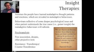 86 Lecture6 Insight Therapies Modern TherapiesCognitiveBehavioral TherapyDrug Therapies [upl. by Innattirb]