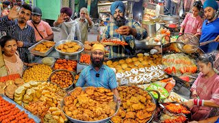 Rs10 Only Amritsar Street food Tour  Best Crispy Pakoda Chaap Burger Etc [upl. by Teagan]