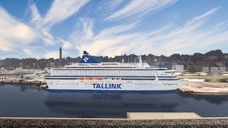 VSF  MS Silja Europa arriving in Visby [upl. by Odirfliw]