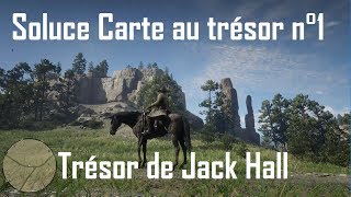 Red Dead Redemption 2  Trésor de Jack Hall  carte n°1 [upl. by Abbotsun]