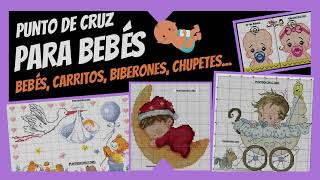 👶LOS MEJORES PATRONES DE PUNTO DE CRUZ PARA BEBÉS  ¡GRATIS [upl. by Lanna]