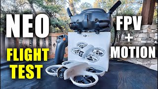 DJI Neo FPV Flight Test with Goggles 3 amp Motion 3  InDepth [upl. by Malia]