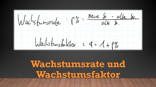 Exponentialfunktionen  Wachstumsrate und Wachstumsfaktor q  Mathe einfach erklärt [upl. by Samira]