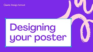 8 Designing your Poster in Canva  Skills [upl. by Natsreik996]