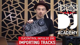 Importing tracks day 2 13  DJ Academy – DJControl Inpulse 200 [upl. by Akerdal]