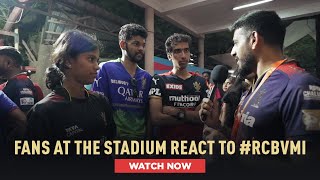 RCB vs MI Fan Reactions from the M Chinnaswamy Stadium  WPL 2025 [upl. by Cindi]