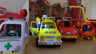 TOP 5 FIREFIGHTER 👨🏽‍🚒 FIREMAN SAM TOYS JUPITER HELICOPTER 4X4 amp VENUS [upl. by Ardnad]