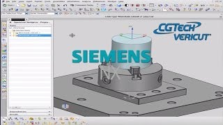 Siemens PLM NX CAM interface to VERICUT CNC simulation software [upl. by Atiz]