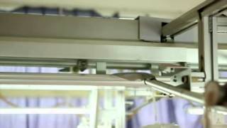 ina intelligent hanger system video wwwskimpexorg garment manufacturing process automation video [upl. by Alodie]