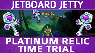 Crash Bandicoot 4  Jetboard Jetty  Platinum Time Trial Relic 04665 [upl. by Lletnahs]