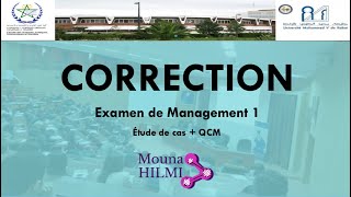 Correction Examen Management  Étude de cas  QCM [upl. by Knox]