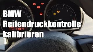 BMW Reifendruckkontrolle kalibrieren  Reifendruck Kontrollanzeige zurücksetzen [upl. by Ahsekal139]