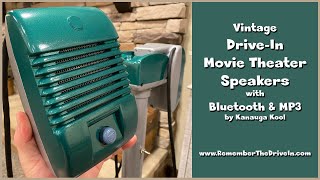 Vintage DriveIn Movie Theater Speakers with Bluetooth and MP3  By Kanauga Kool [upl. by Neelyk]