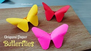 How to make Origami paper butterflies  Easy craft  DIY crafts [upl. by Kaitlin418]