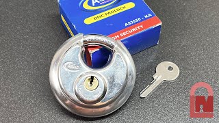 Asec AS2550 Disc Padlock Picked [upl. by Leckie]