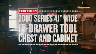 2000 Series 41IN Wide 8 Drawer Chest  Tool Overview [upl. by Shurlocke]