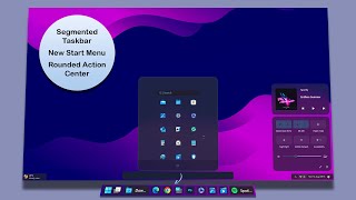 How to Install the New Start Menu Segmented Taskbar amp the Notification Panel on Your Windows 11 [upl. by Burney]