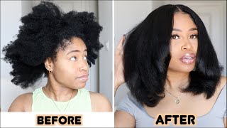 Results How to apply Just For Me Texture Softener on natural hair Pt 3 relaxer texlax texturizer [upl. by Parnas]