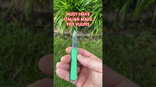 THE MUSTHAVE ITALIAN MADE FOX VULPIS SLIP JOINT 🦊⚔️🔥youtubeshorts knife edc [upl. by Herrah]