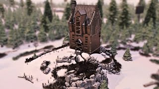 Shrieking Shack  No cc  The sims 4  Stop motion Speedbuild  Harry Potter  Werewolves Game Pack [upl. by Malkin]