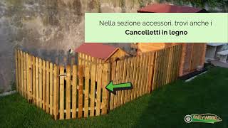 Come realizzare uno steccato in legno fai da te [upl. by Atnauqal]