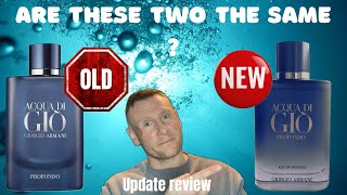 NEW ACQUA DI GIO PROFONDO EDP VS THE OLD PROFONDO EDP [upl. by Yancy]