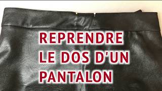 Comment reprendre le dos de pantalon  tuto couture facile [upl. by Lunn]