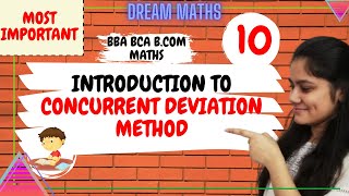 Introduction to Concurrent Deviation MethodCorrelationBBABCABCOMDream Maths [upl. by Holly668]