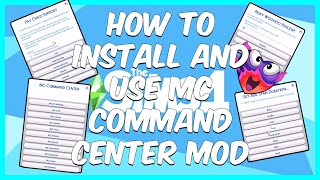 MC Command Center Tutorial  710 version 2020 [upl. by Ycart]