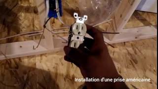 COMMENT INSTALLER UNE PRISE ELECTRIQUE HOW TO INSTALL AN ELECTRICAL OUTLET [upl. by Calandra728]