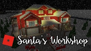 Welcome to Bloxburg Santas Workshop  Speed Build [upl. by Shena190]