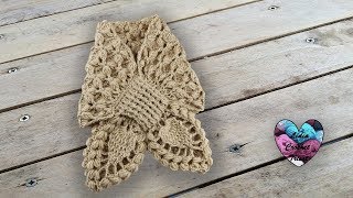 Écharpe croisée toutes tailles crochet [upl. by Pris]