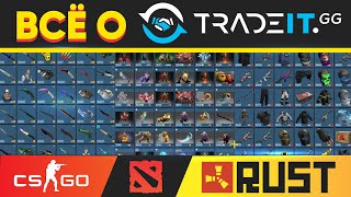 ВСЁ О TRADEITGG  Обменник RUST CSGO DOTA 2 TF2 скинов  Обзор и проверка сайта [upl. by Yatnohs]