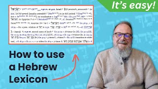 How to use a Hebrew Lexicon or Dictionary to understand the Bible  BDB [upl. by Macfadyn]