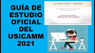 Soy Docente GUÍA DE ESTUDIO ADMISIÓN BÁSICA DEL USICAMM 2021 [upl. by Schiffman]